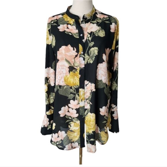NWOT H&M Conscious Floral Blouse - Size 12 - Picture 1 of 10